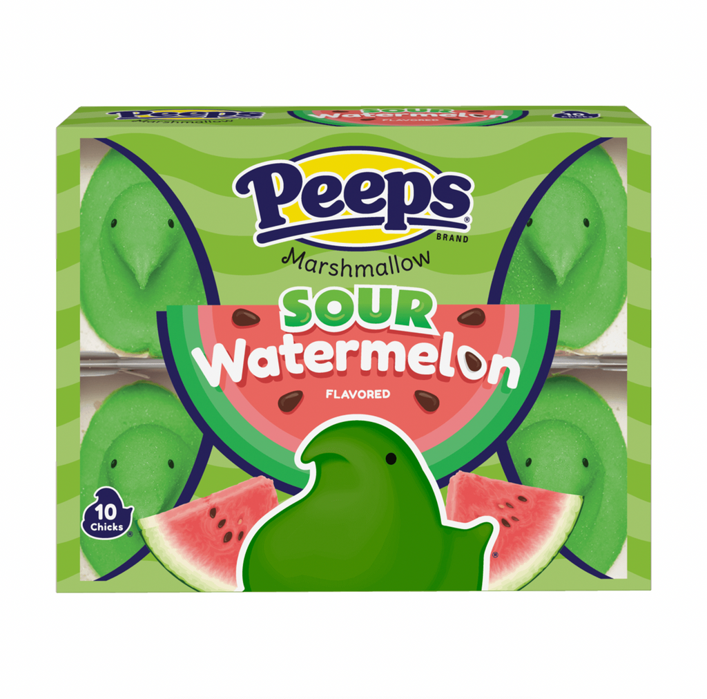 Peeps Sour Watermelon Chicks 10 Pack 85g - Sugar Box