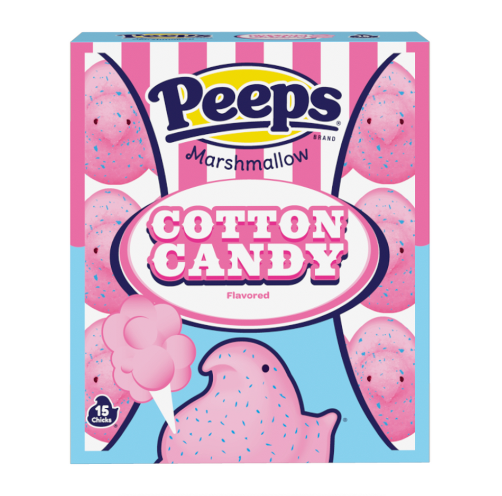 Peeps Cotton Candy Marshmallow Chicks 15 Pack 128g - Sugar Box