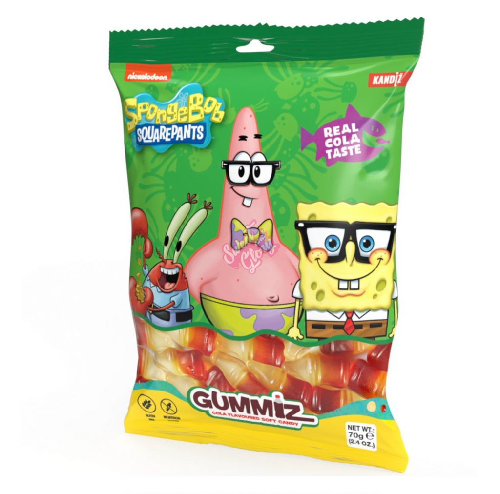 Nickelodeon SpongeBob Gummiz Cola Bottles 70g - Sugar Box
