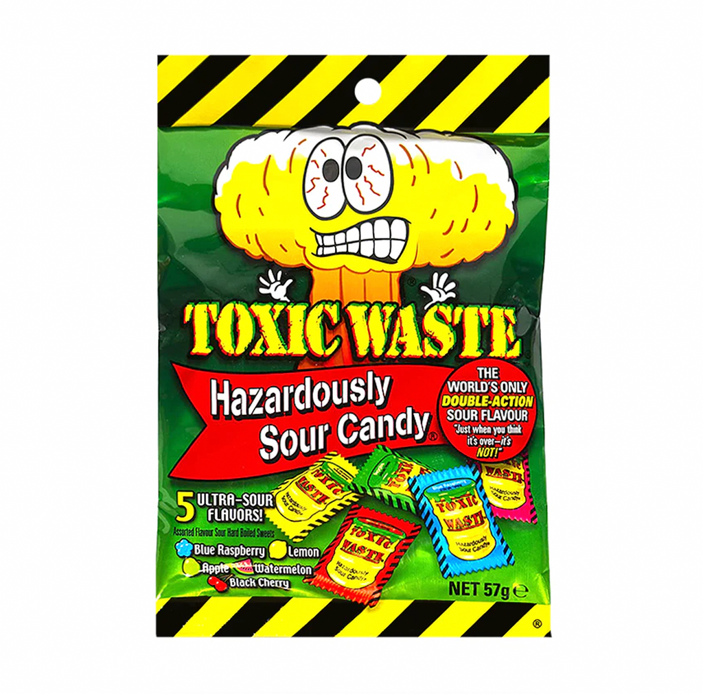 Toxic Waste Hazardously Sour Candy 57g - Sugar Box