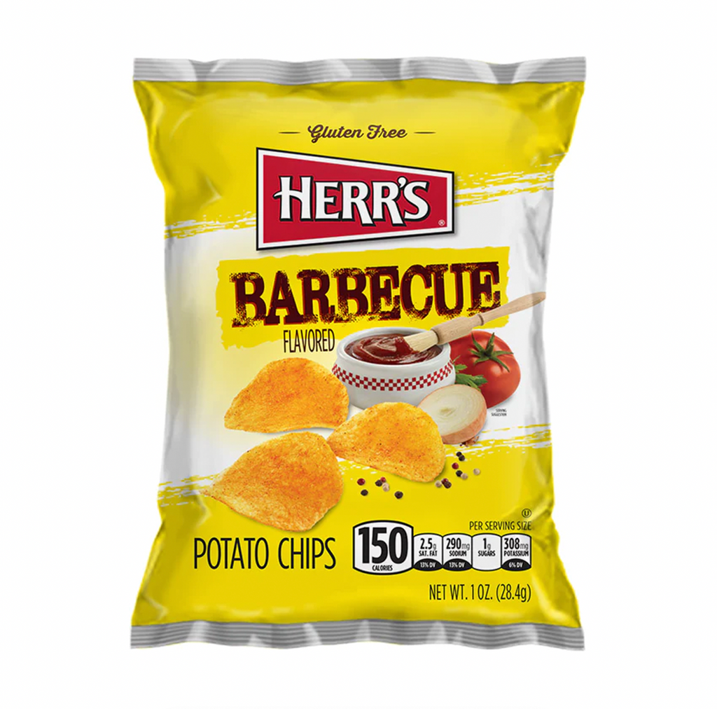 Herr's Barbecue Potato Chips 28g - Sugar Box