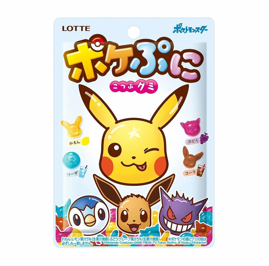 Lotte Pokemon Character Gummy Assorted Flavour 80g - Sugar Box