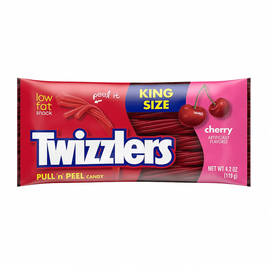 Twizzlers Pull 'n' Peel King Size Cherry 119g - Sugar Box