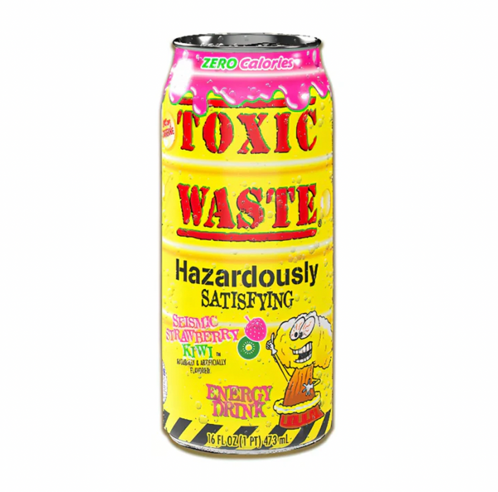 Toxic Waste Seismic Strawberry Kiwi Energy Drink 473ml - Sugar Box