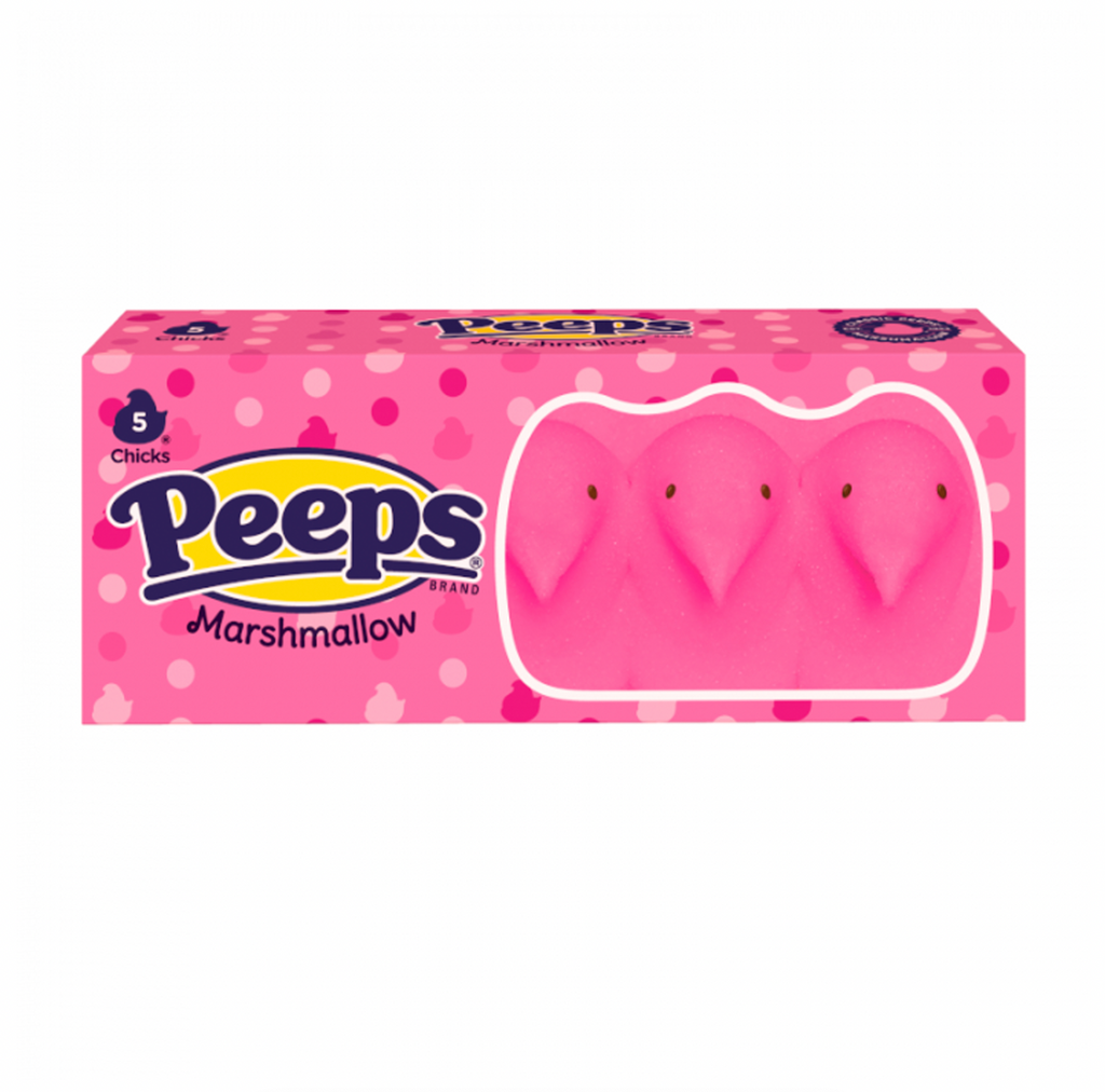 Peeps Pink Chicks 5 Pack 42g - Sugar Box