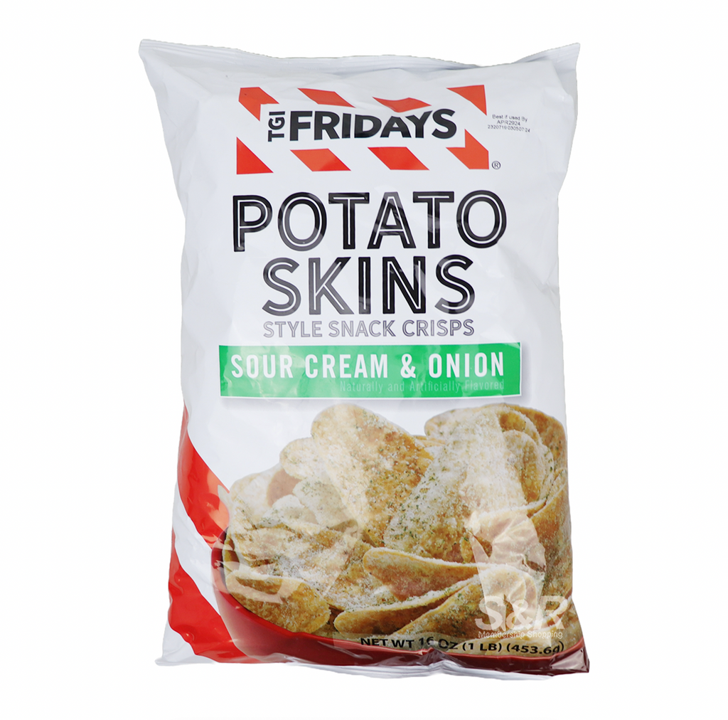 TGI Fridays Sour Cream & Onion Potato Skins 85g - Sugar Box