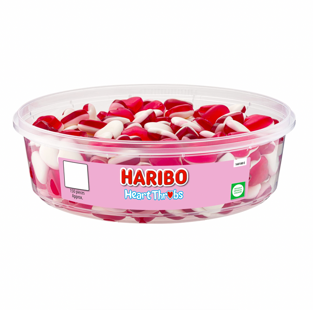 Haribo Heart Throbs Tub 480g - Sugar Box