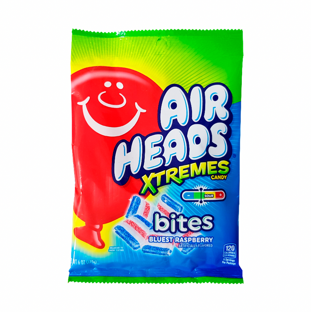 Airhead Extremes Bites Bluest Raspberry 170g - Sugar Box