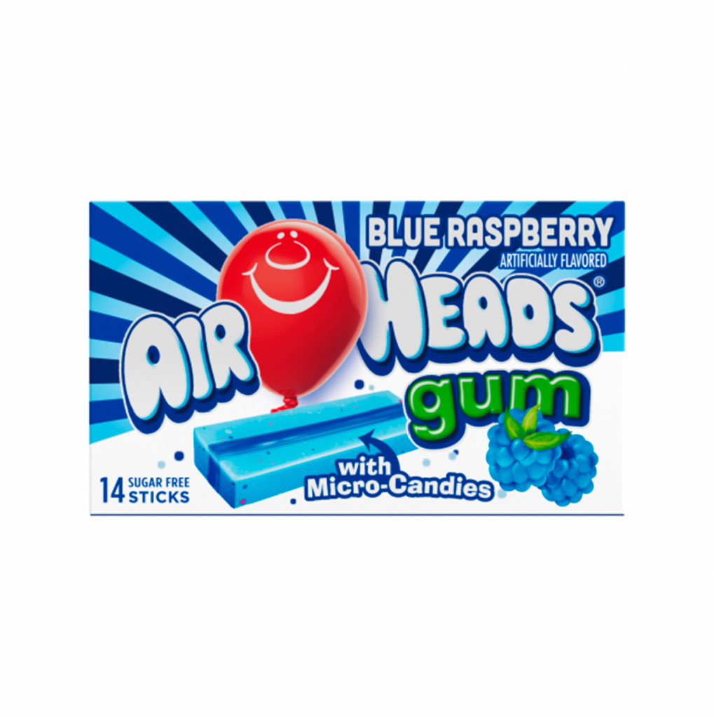 Airhead Gum Blue Raspberry - Sugar Box
