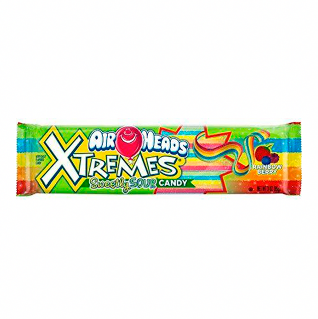 Airhead Xtreme Sour Rainbow Belts 57g - Sugar Box