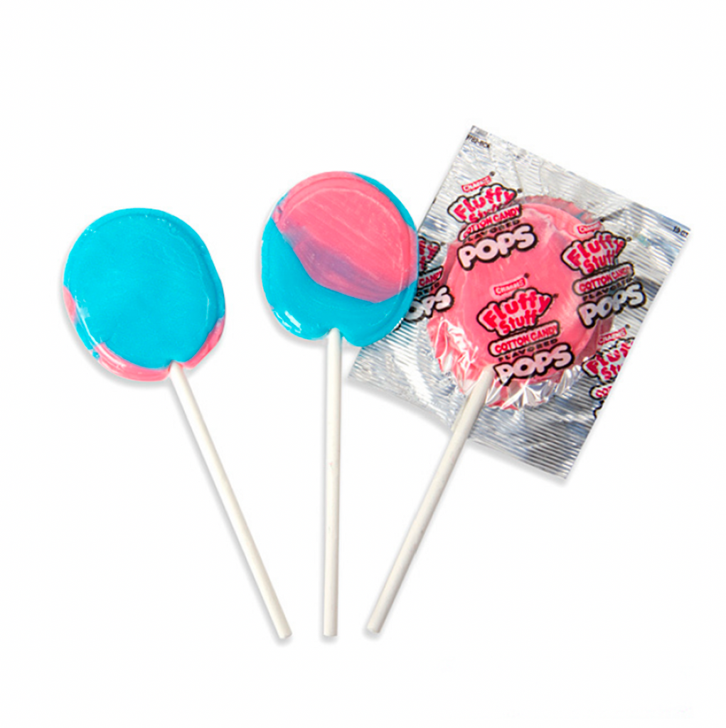 Charms Fluffy Stuff Cotton Candy Pops - Sugar Box