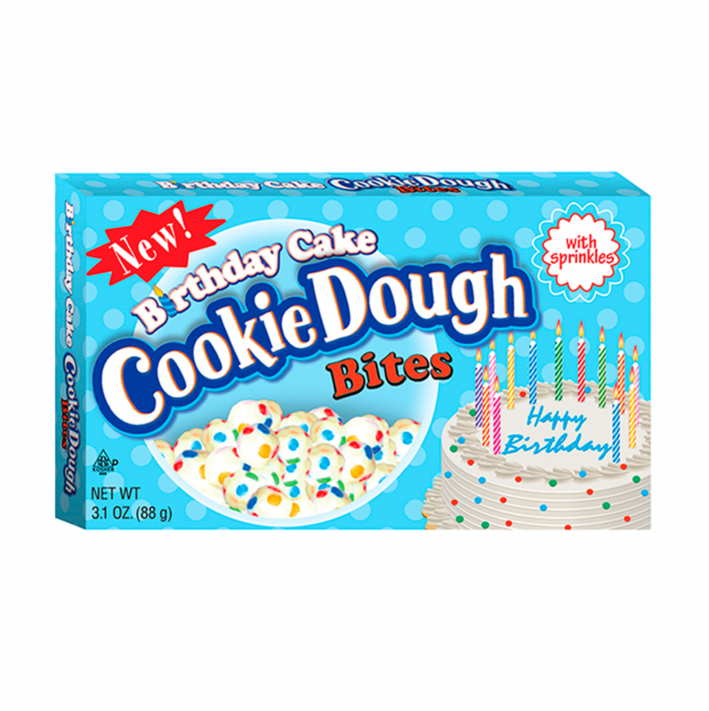 Cookie Dough Bites Birthday Cake Theatre Box 88g - Sugar Box