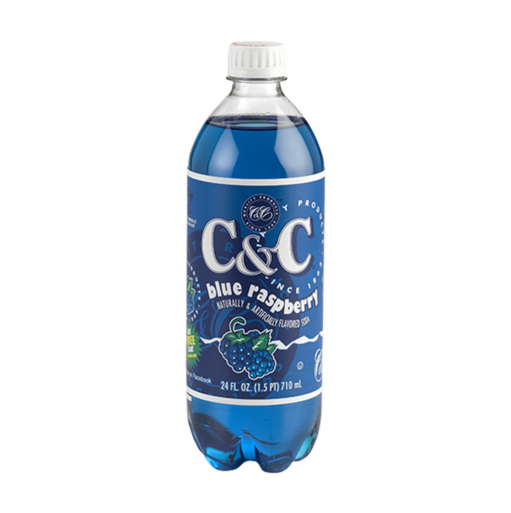 C&C Soda Blue Raspberry 710ml - Sugar Box