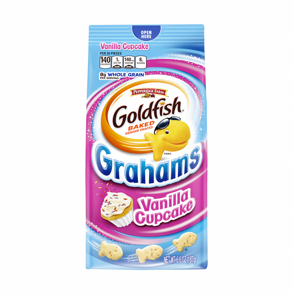 Goldfish Grahams Vanilla Cupcake 187g - Sugar Box