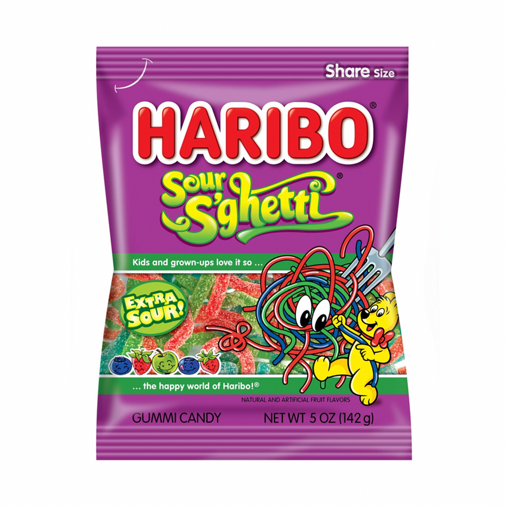 Haribo Sour S'ghetti 142g - Sugar Box