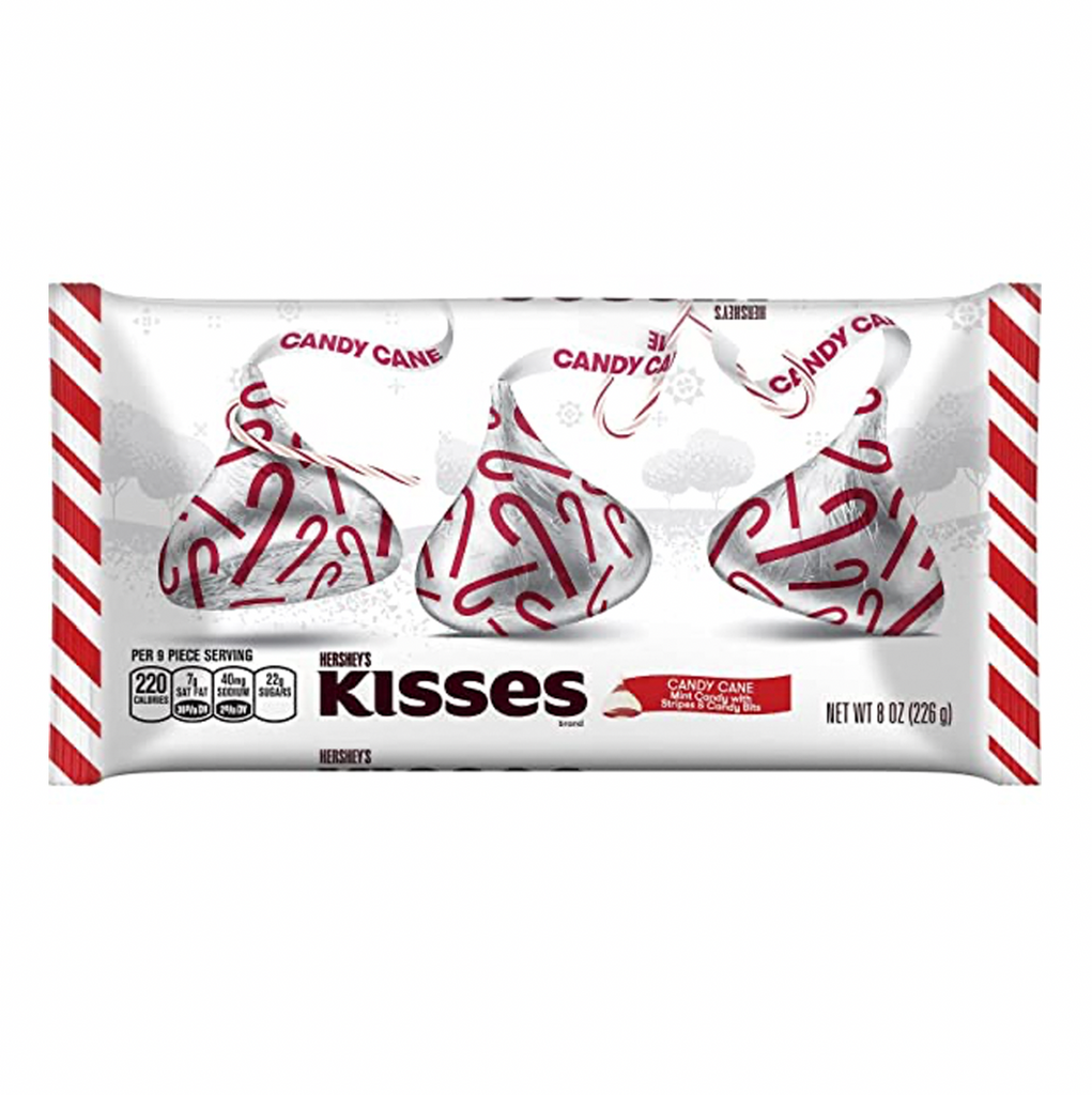 Hershey's Candy Cane Kisses 226g - Sugar Box