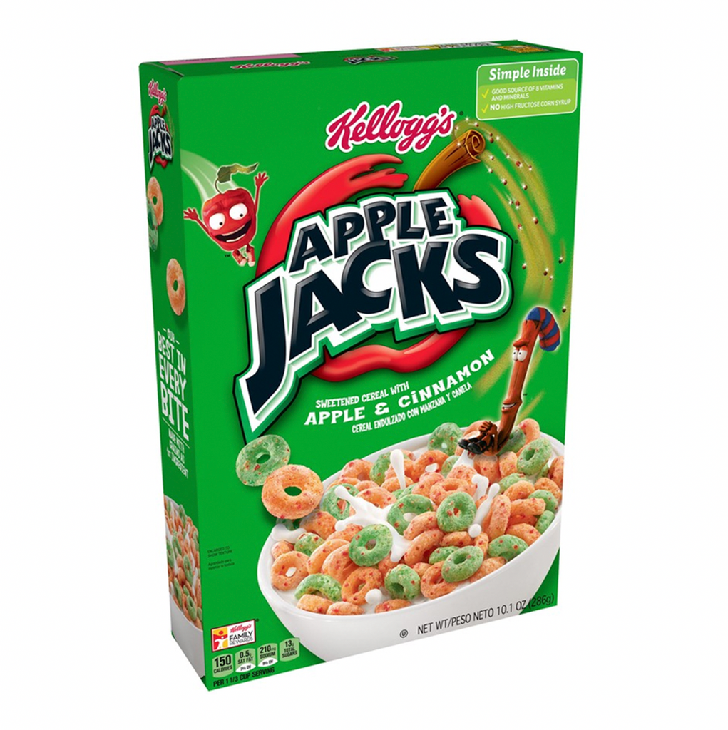 Kellogg's Apple Jacks Cereal 286g - Sugar Box