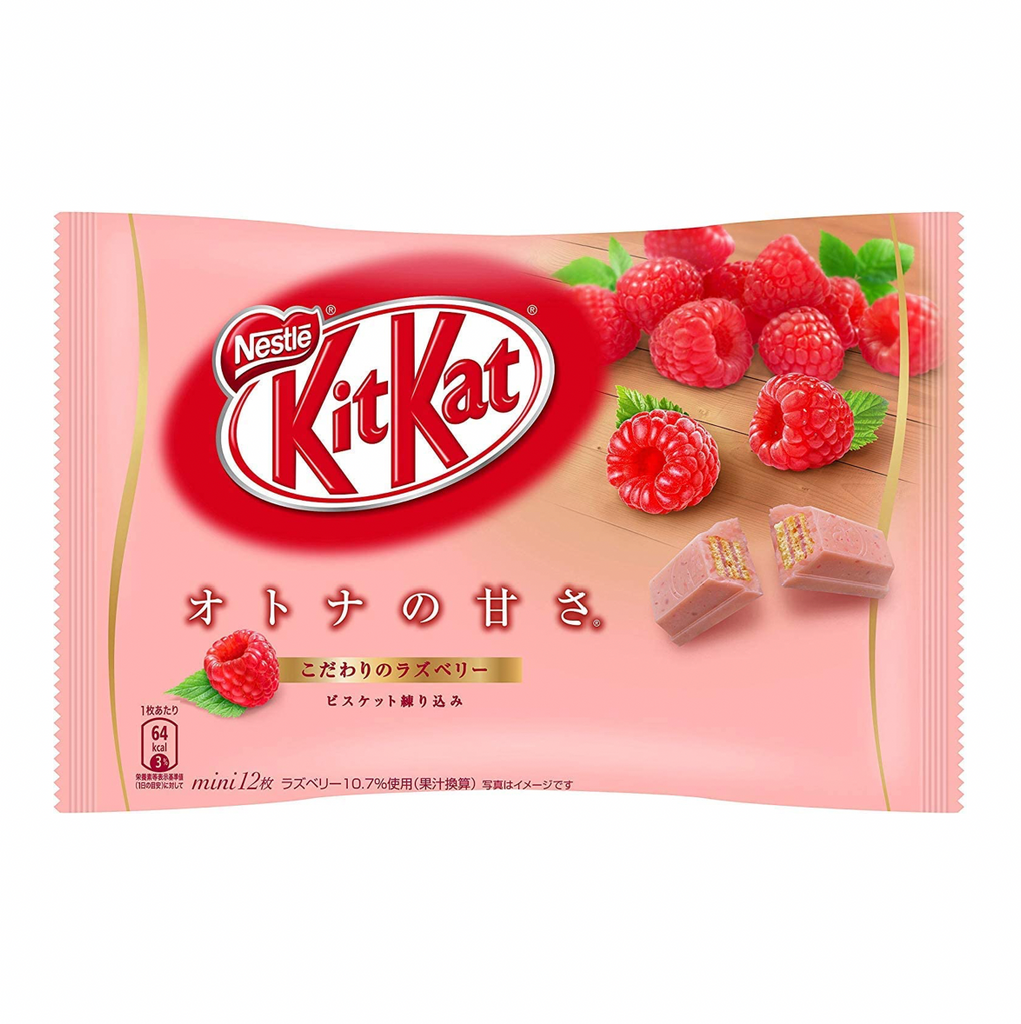Kit Kat Mini Strawberry 12pack 136g - Sugar Box