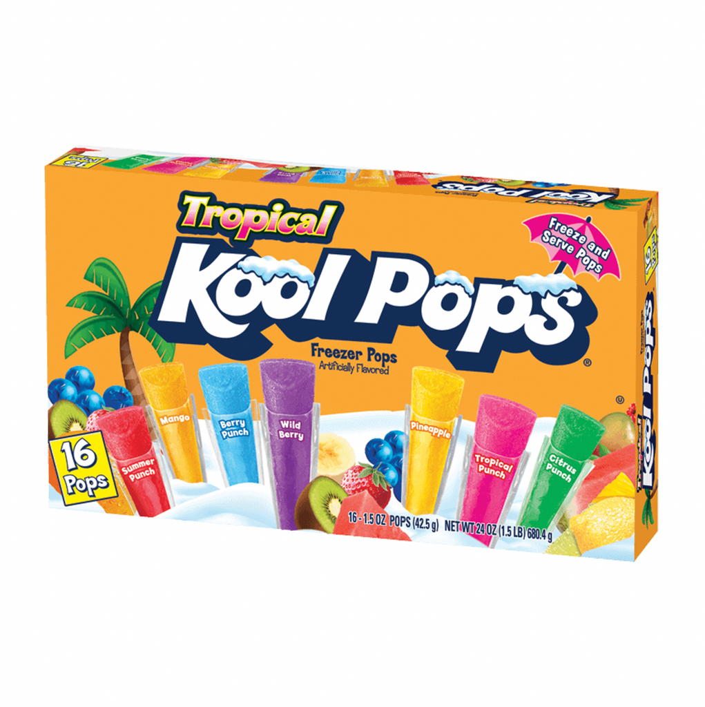 Kool Pops Tropical Freezer Pops Box - Sugar Box