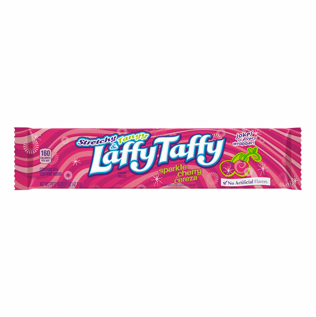 Laffy Taffy Stretchy and Tangy Sparkle Cherry Bar 42.5g - Sugar Box