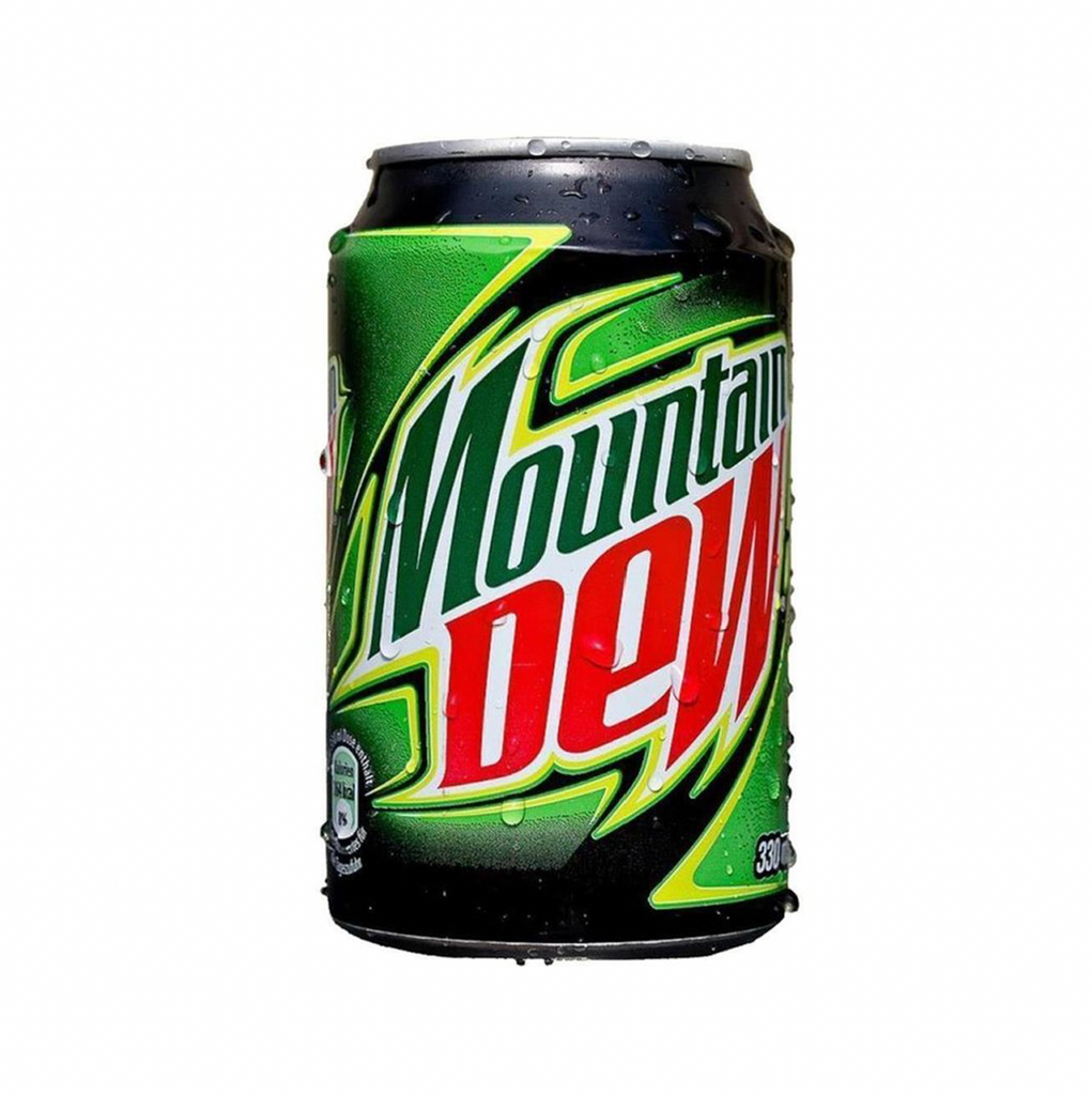 Mountain Dew 330ml (EU IMPORT) - BEST BEFORE DATED MAY 2022 - Sugar Box