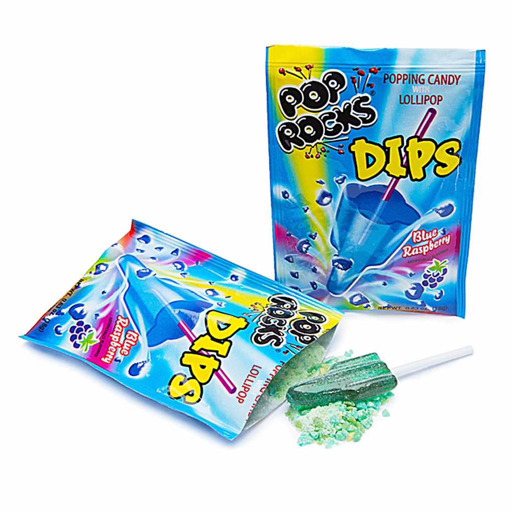 Pop Rocks Dips Blue Raspberry 18g - Sugar Box