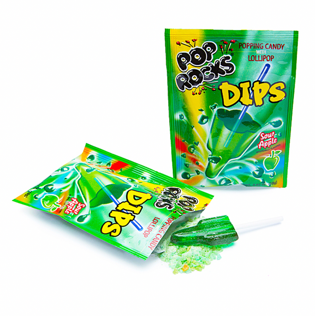 Pop Rocks Dips Sour Apple 18g - Sugar Box