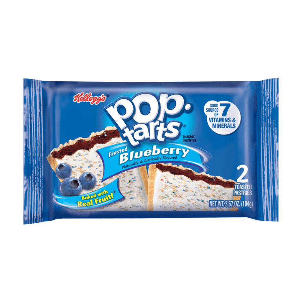 Pop Tarts Frosted Blueberry 2 Pack 104g - Sugar Box
