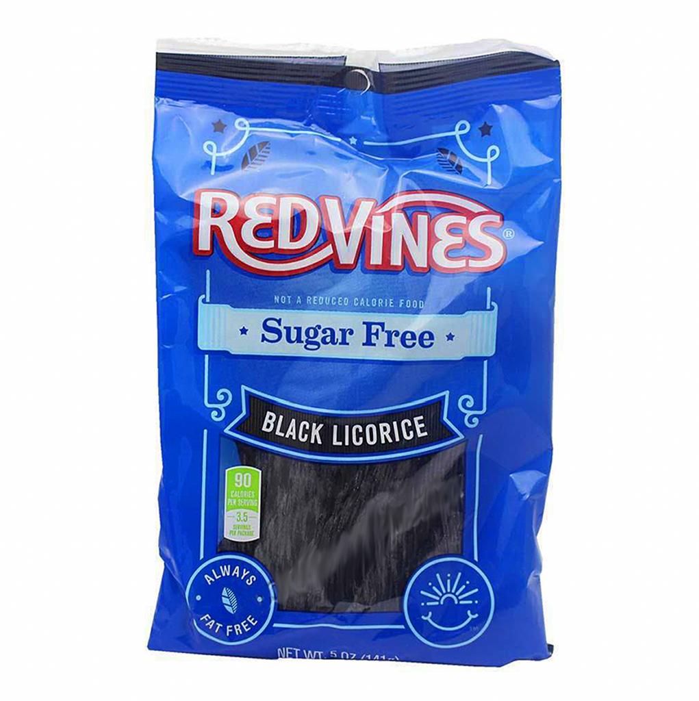 Red Vines Sugar Free Black Licorice Twists 142g - Sugar Box