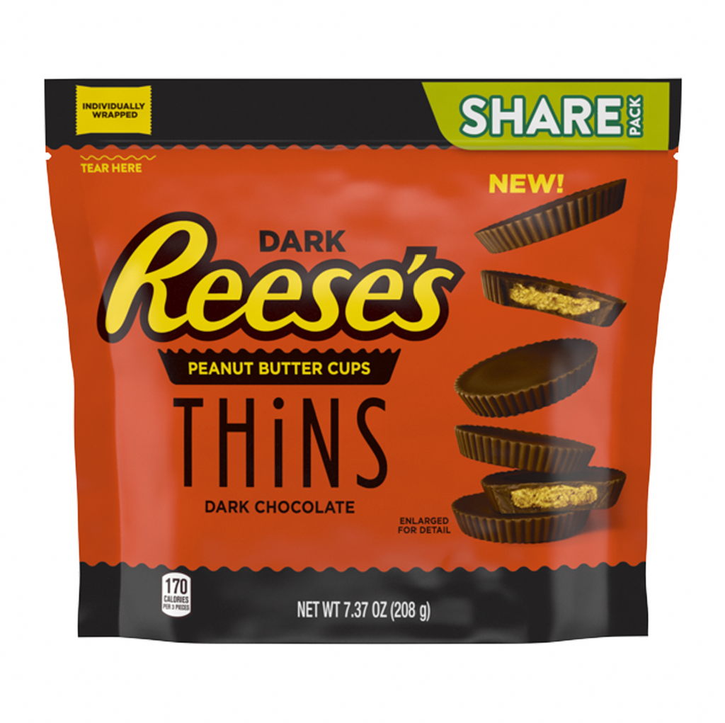Reese's Thins Dark Chocolate 209g - Sugar Box