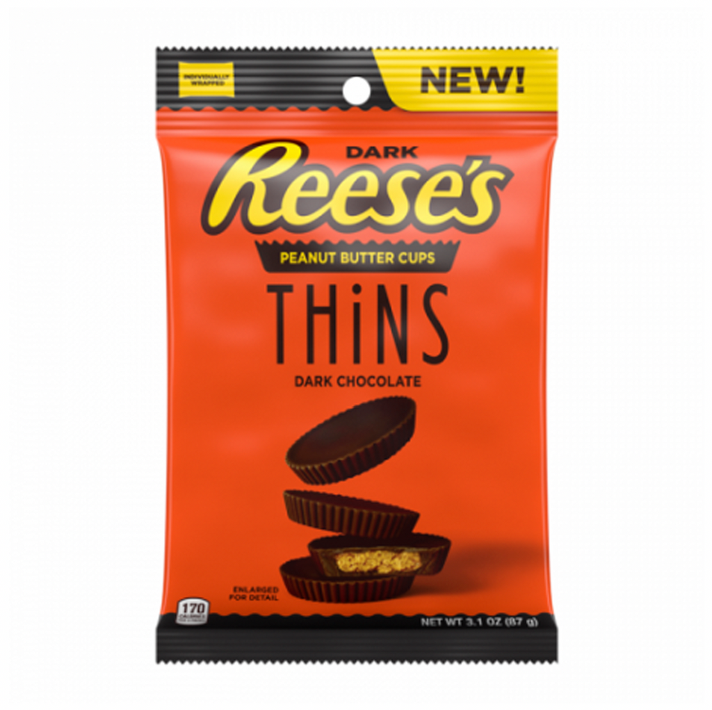 Reese's Thins Dark Chocolate 88g - Sugar Box
