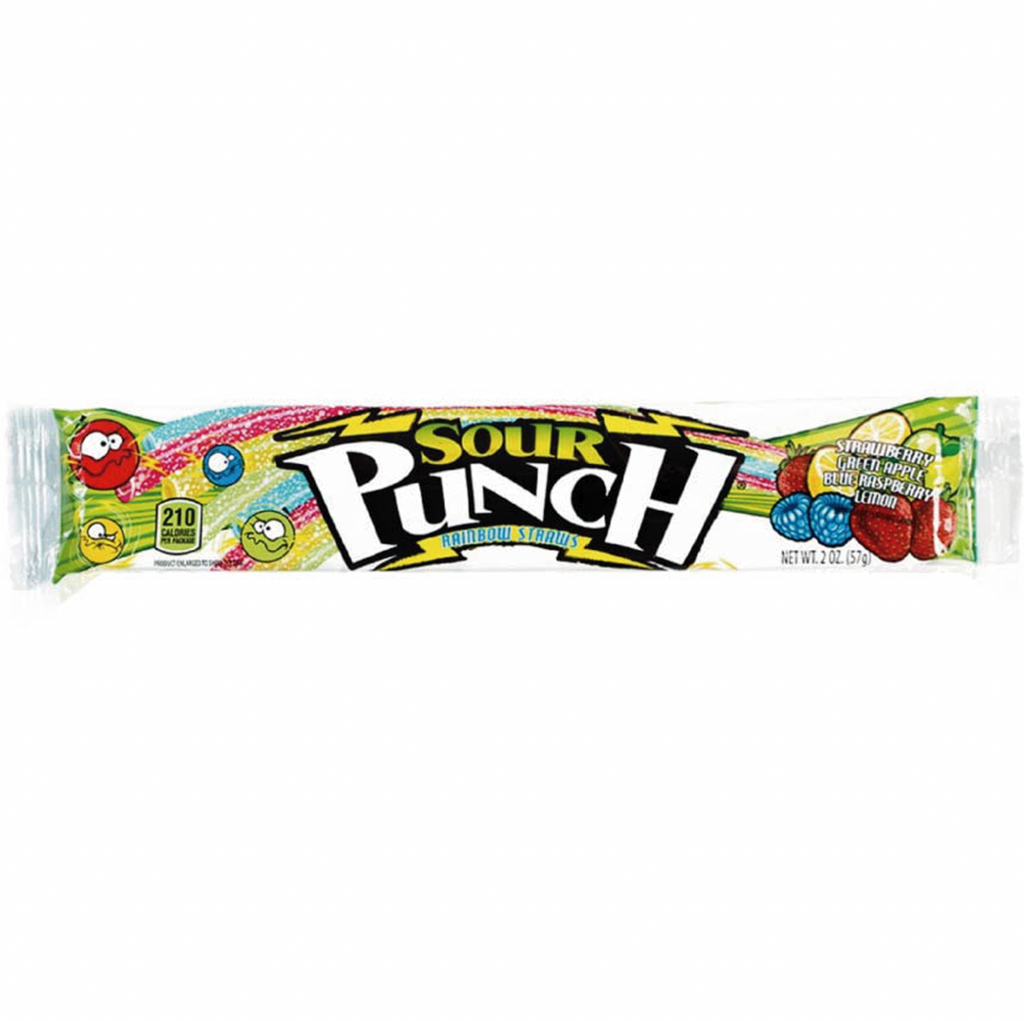 Sour Punch Twists Rainbow 56g - Sugar Box