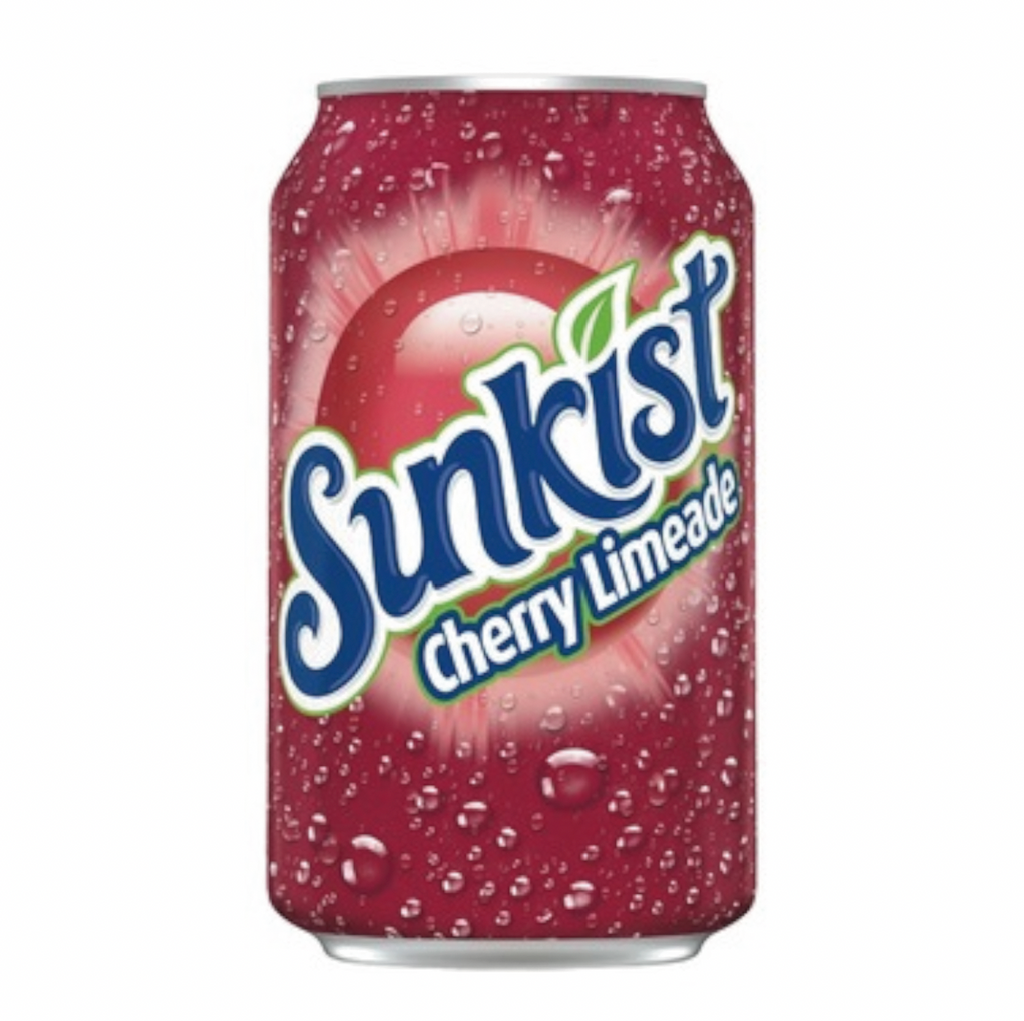Sunkist Cherry Limeade Soda 355ml - Sugar Box
