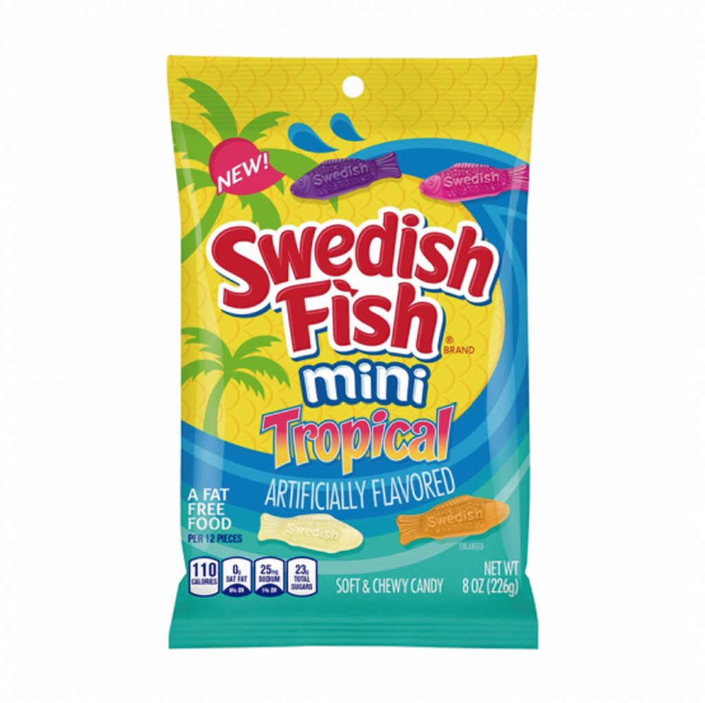 Swedish Fish Mini Tropical 226g - Sugar Box