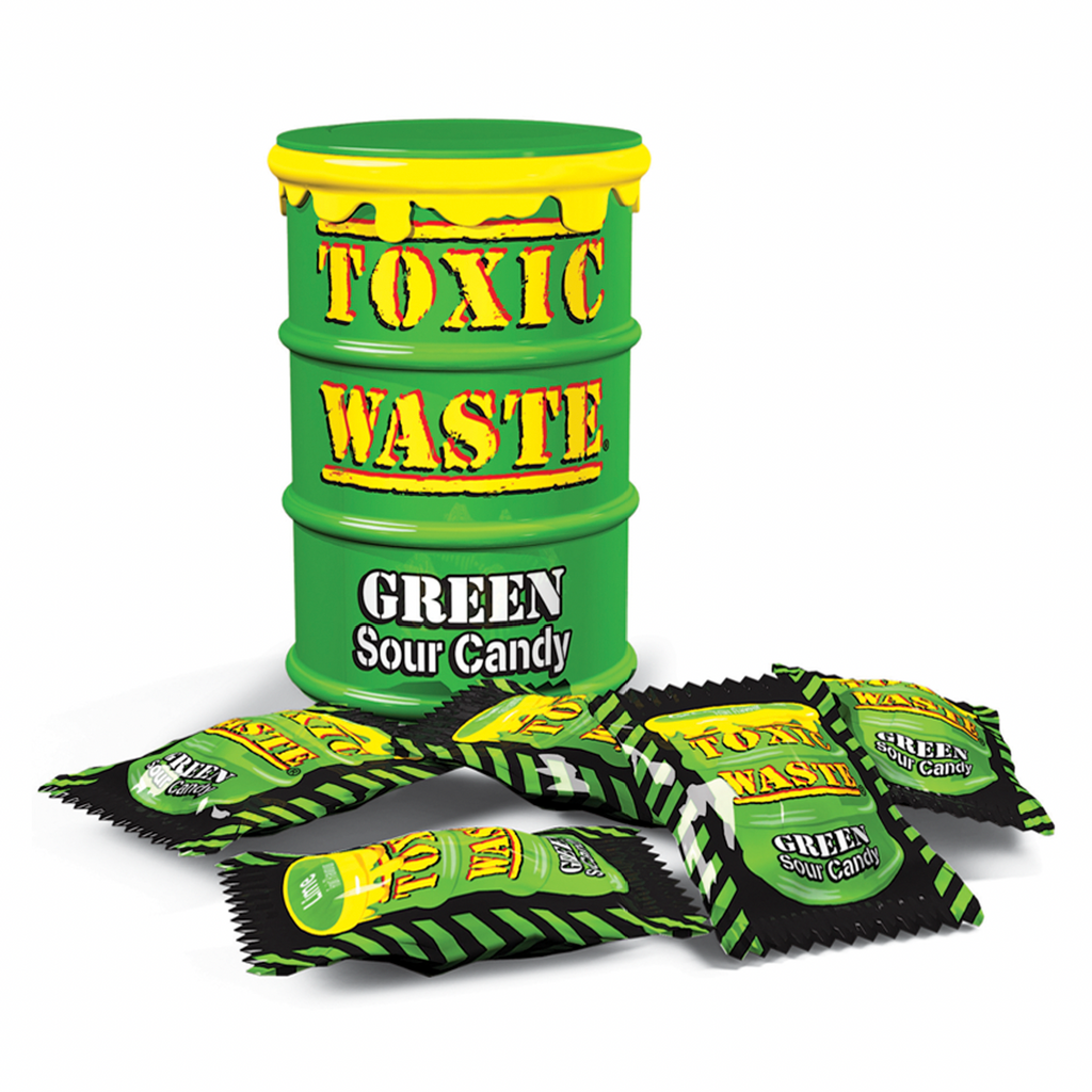 Toxic Waste Green Drum Extreme Sour Candy 42g - Sugar Box