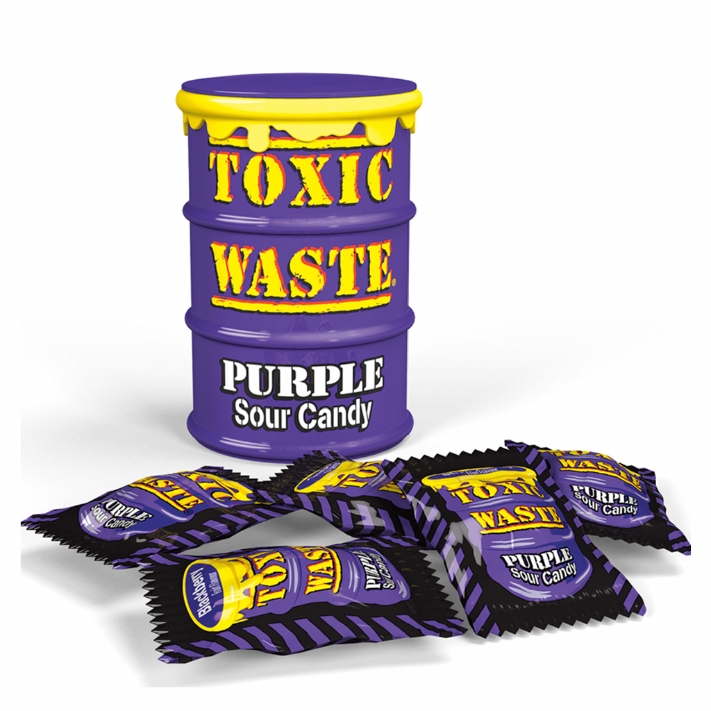 Toxic Waste Purple Drum Extreme Sour Candy 42g - Sugar Box