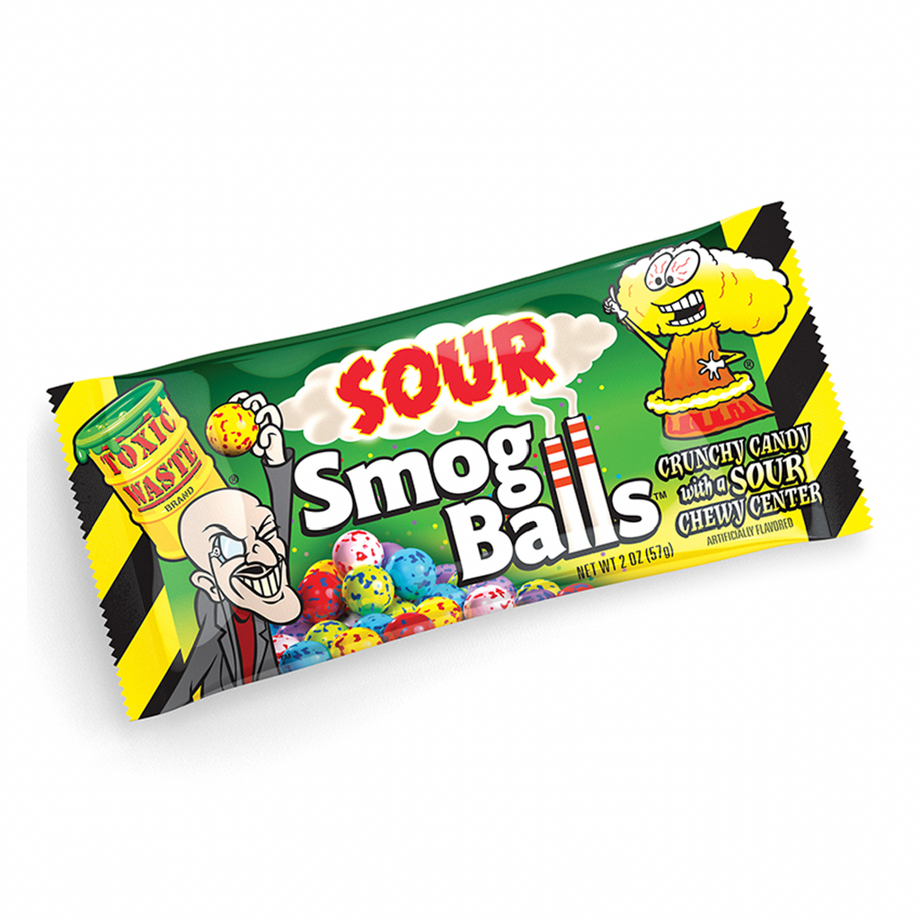 Toxic Waste Sour Smog Balls 48g - Sugar Box