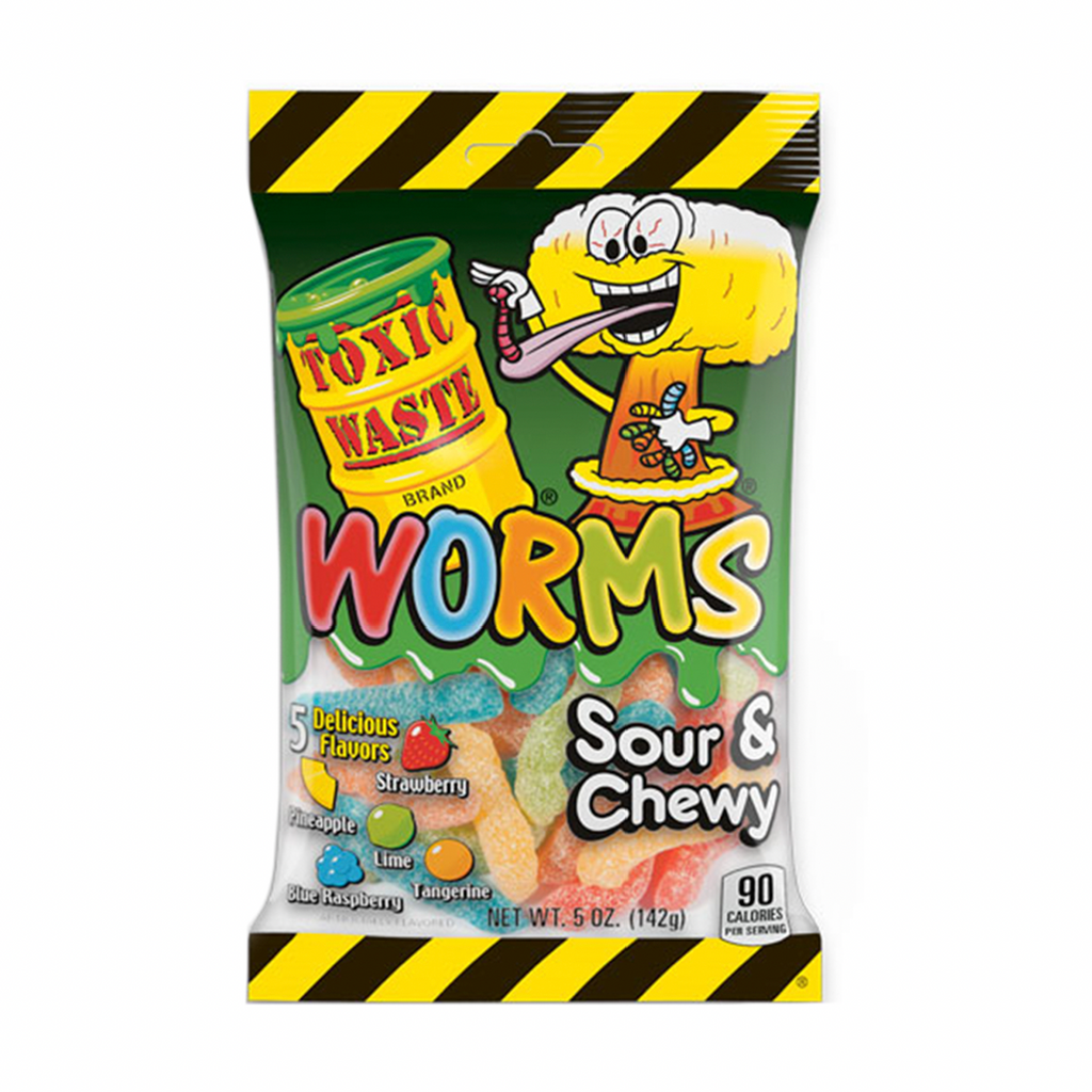 Toxic Waste Sour Gummy Worms 142g - Sugar Box