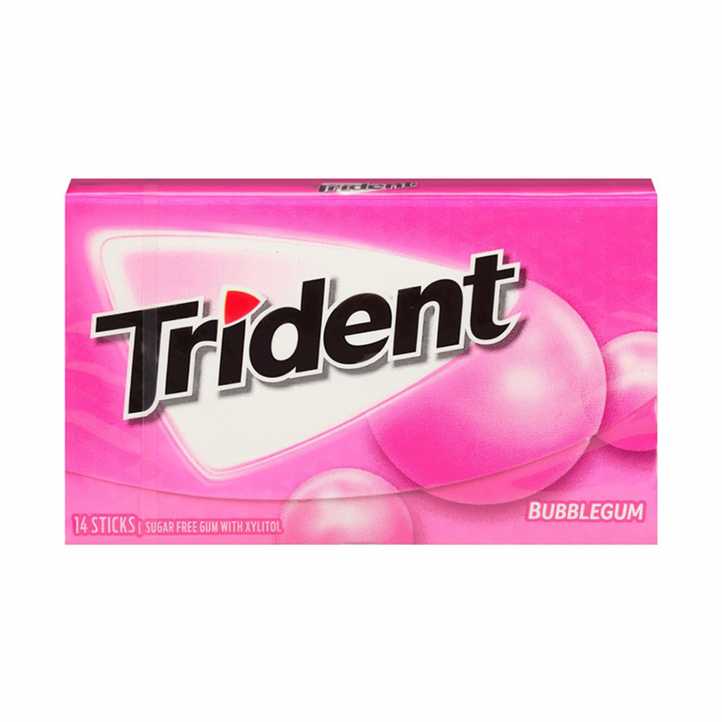 Trident Bubble Gum - Sugar Box