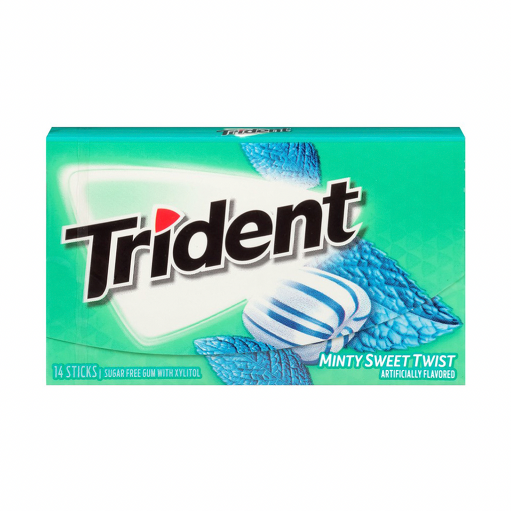 Trident Minty Sweet Twist Gum - Sugar Box
