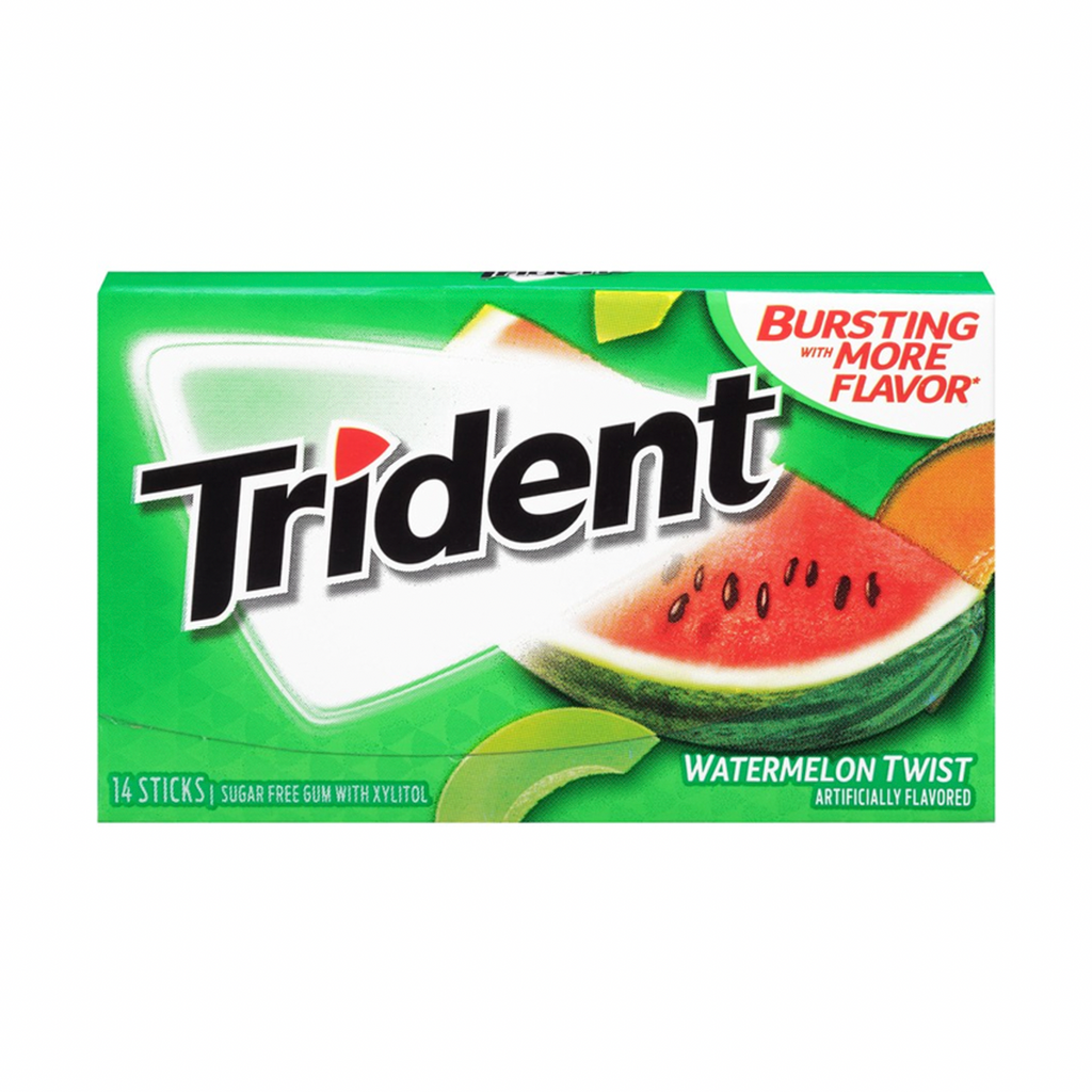 Trident Watermelon Twist Gum - Sugar Box