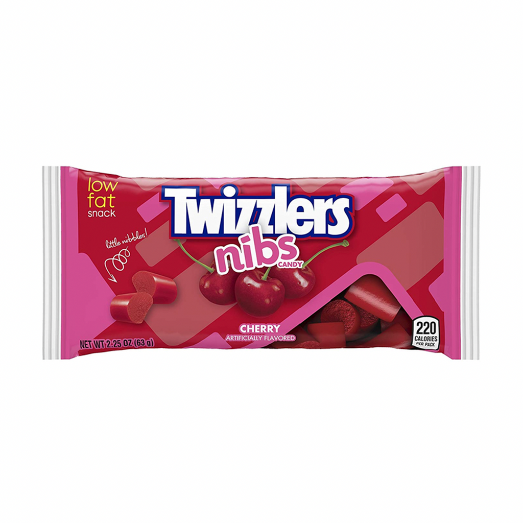 Twizzlers Nibs Cherry 63g - BEST BEFORE DATED APRIL 22 - Sugar Box