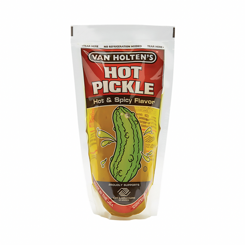 Van Holtens Jumbo Pickle Hot and Spicy - Sugar Box
