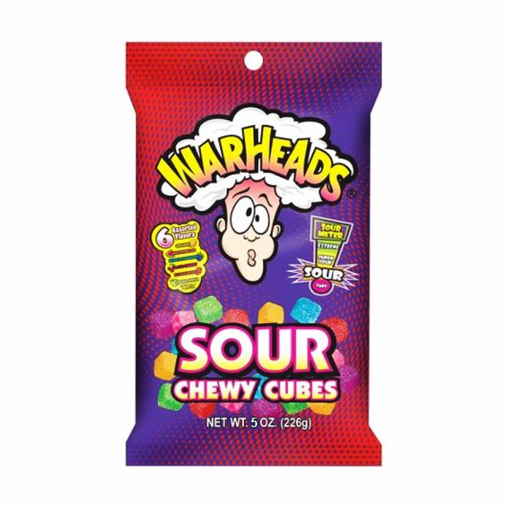 Warheads Chewy Cubes 142g - Sugar Box