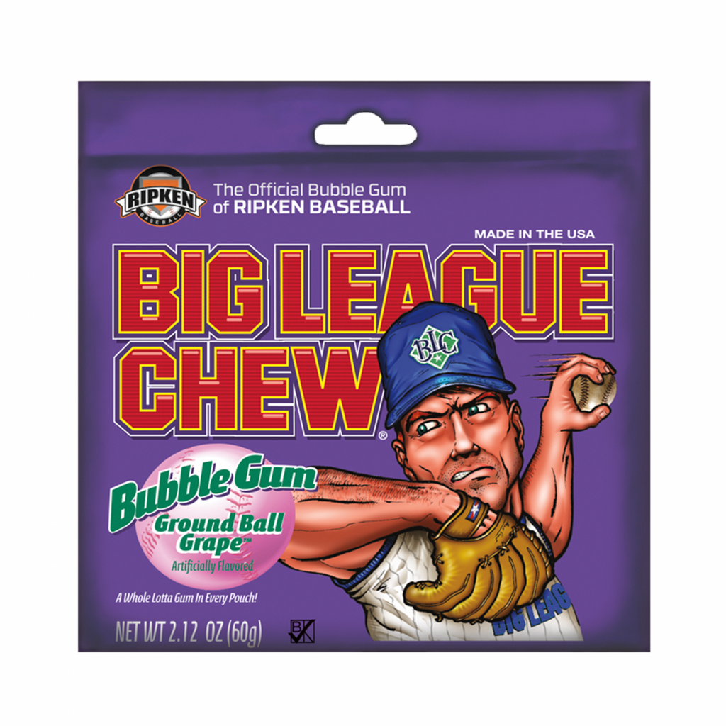 Big League Bubble Gum Grape 60g - Sugar Box