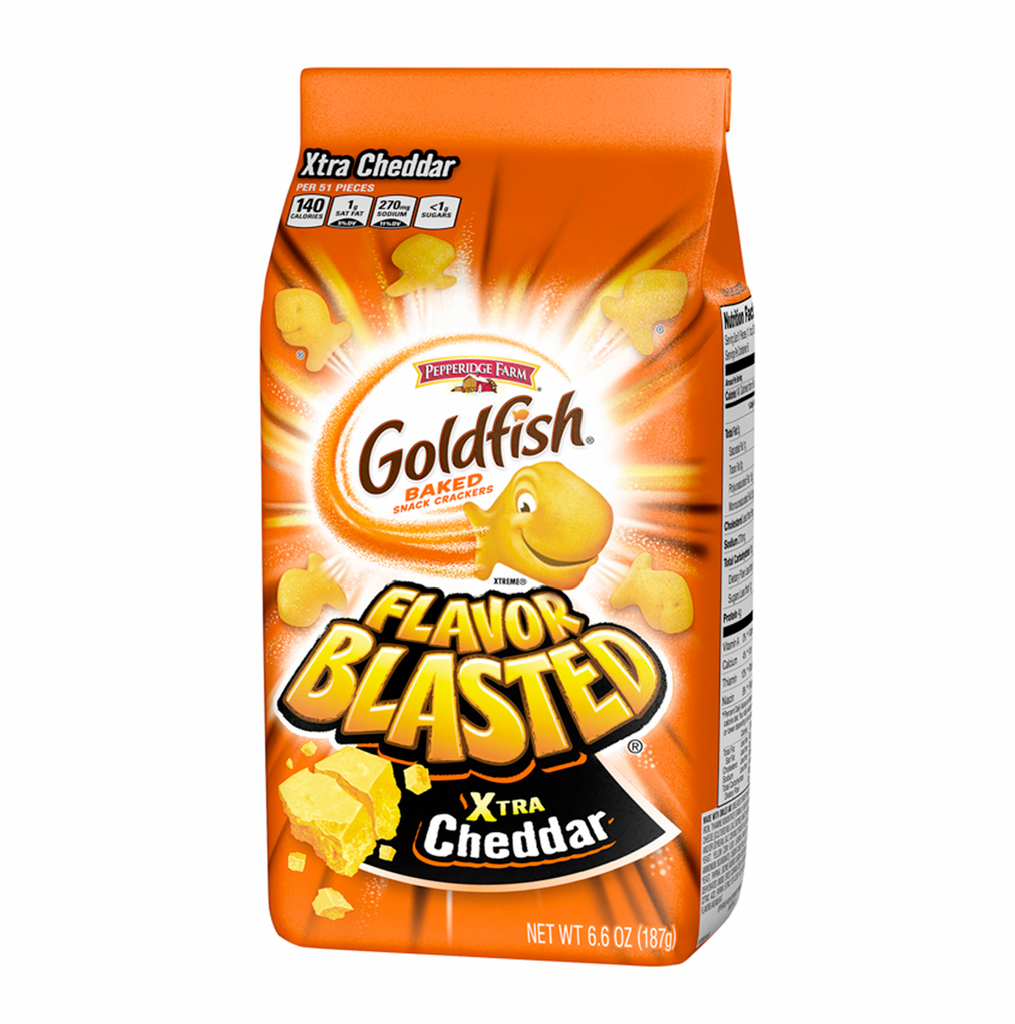Goldfish Cracker Flavor Blasted Xtra Cheddar 187g - Sugar Box