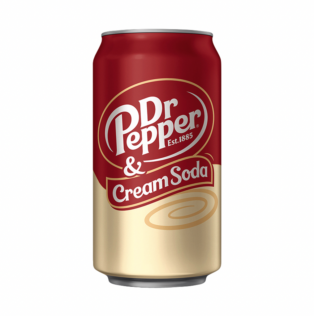 Dr Pepper & Cream Soda 355ml - Sugar Box