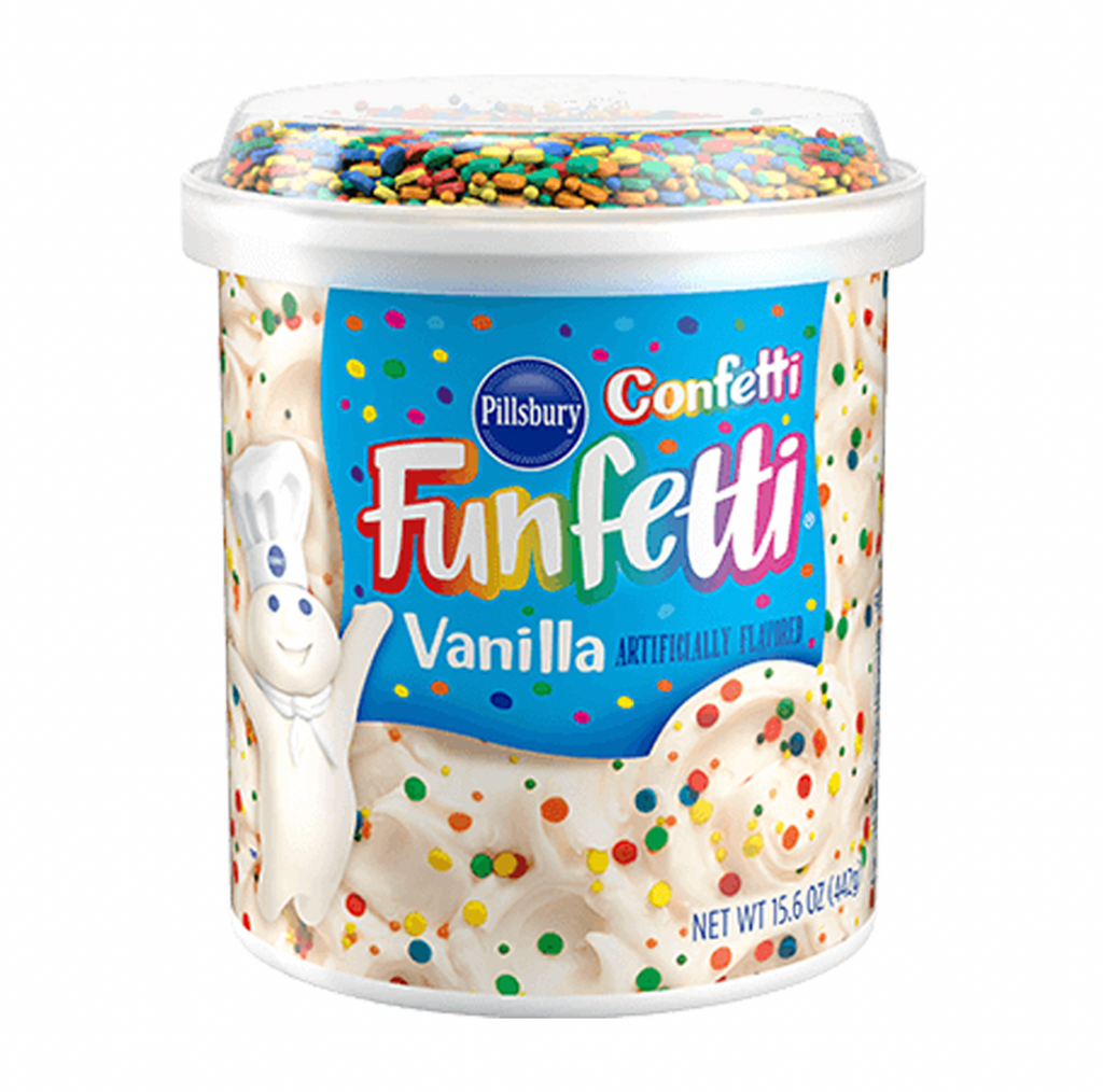 Pillsbury Funfetti Confetti Vanilla Frosting 442g - Sugar Box