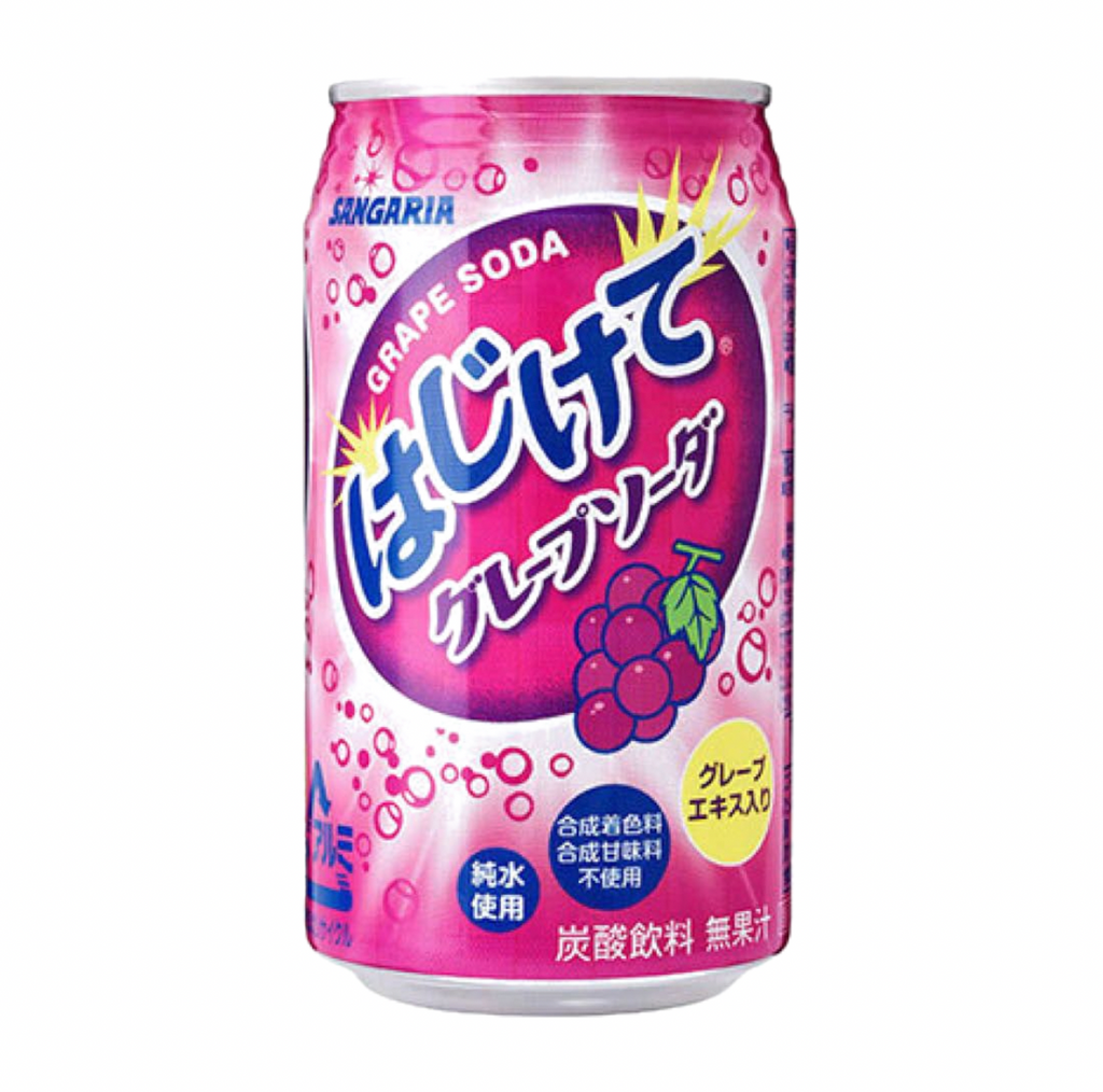 Hajikete Grape Soda 350ml - Sugar Box