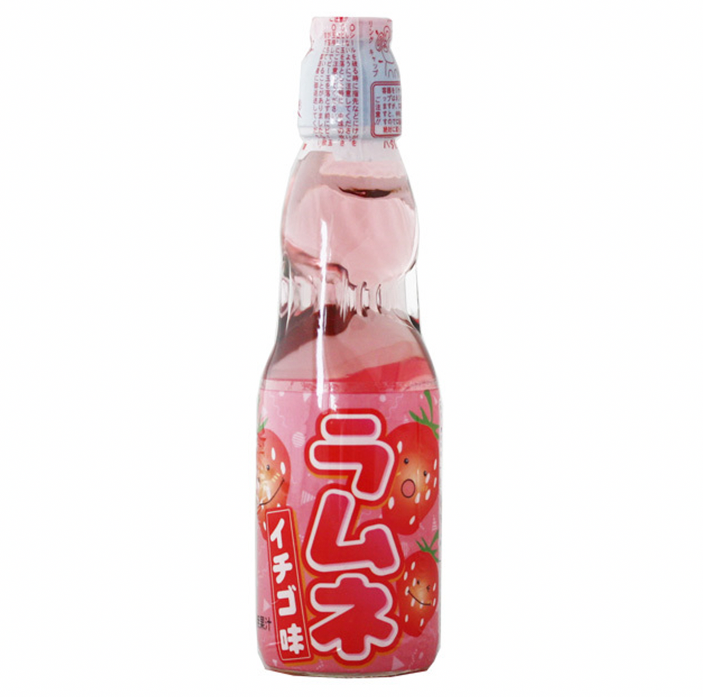 Ramune Strawberry Soda 200ml - Sugar Box